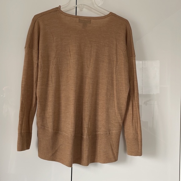 CYNTHIA ROWLEY Sweater with Long Sleeve Color-Light Brown Size- Small NWOT - Picture 11 of 12